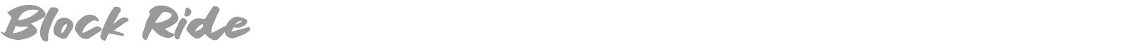 Block Ride font preview